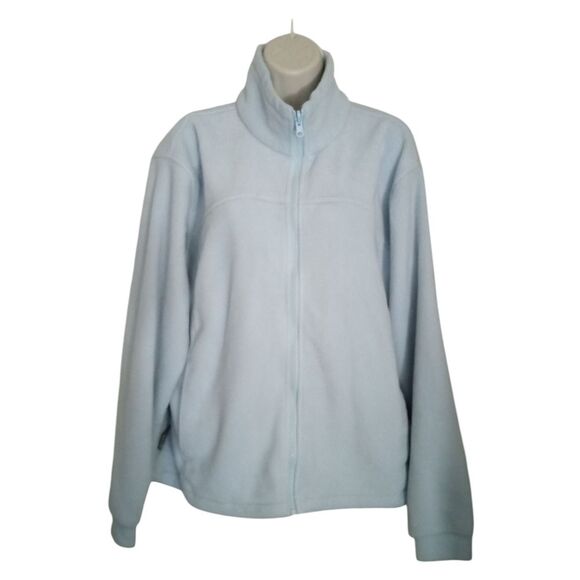 Jackets & Blazers - Columbia XL Women's Fleece Jacket - Light Blue